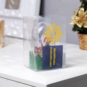 Светодиодная фигура под куполом «Дед Мороз» 6x10x6 см, дерево, батарейки LR1130x3 (в комплекте), свечение тёплое белое