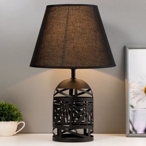 Настольная лампа "Бирма" E14 40Вт черный 27х27х42 см