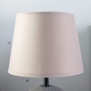 Настольная лампа "Аурика" Е14 40Вт серый 20х20х31см RISALUX