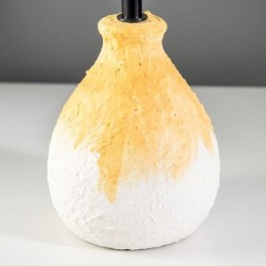 Настольная лампа "Заряна" Е14 40Вт белый оранжевый 30х30х33см RISALUX
