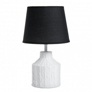 Настольная лампа "Киана" Е14 40Вт бело -черный 20х20х33см RISALUX