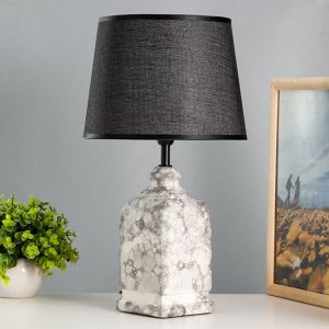 Настольная лампа «Эдда» Е14 40 Вт серый 22.5x22.5x37 см RISALUX