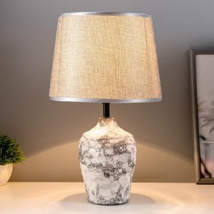 Настольная лампа «Далия» Е14 40 Вт серый 22.5x22.5x37 см RISALUX