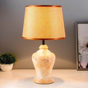 Настольная лампа «Эльмира» Е14 40 Вт оранжевый 22.5x22.5x37 см RISALUX