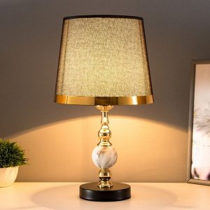 Настольная лампа «Лианелия» Е27 40 Вт черно-золотой 25x24x41 см RISALUX