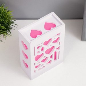 Ночник "Сердца влюбленных" LED от батареек 2хААА красный 5,5х10х15,5см RISALUX