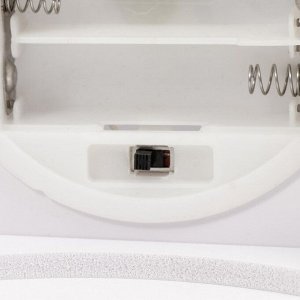 Ночник "Романтика" LED от батареек 3хААА USB белый 10х10х23см RISALUX