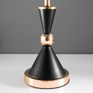Настольная лампа "Елизавета" E27 40Вт черно-золотой 25х25х37 см RISALUX