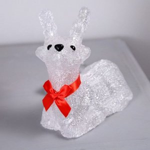 Светодиодная фигура «Оленёнок» 15*16*10 см, акрил, 20 LED, батарейки АА * 3 (не в комплекте), свечение белое