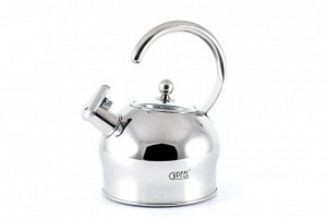 8604 GIPFEL Чайник для кипячения воды MATTINO 2,5л со свистком, с капсульным дном. Материал: нерж. сталь 18/10
