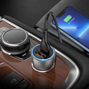 Автомобильное зарядное устройство HOCO NZ8 Sprinter, 1*USB + 1*Type-C, PD+QC3.0, 43W