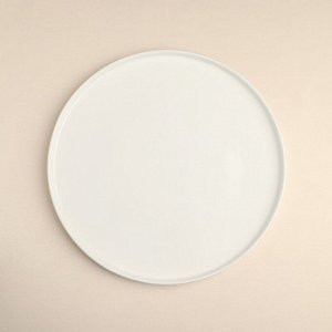 Тарелка фарфоровая «Sola», d=30 см, белая