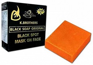 Мыло для лица с экстрактами трав K.BROTHERS Black Soap Original 50 гр