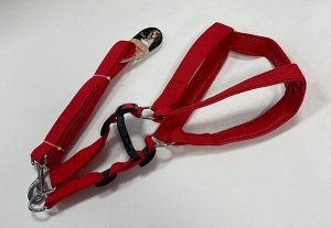 Шлейка с поводком для крупных собак