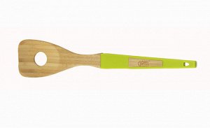 2024 GIPFEL Ложка салатная BELLAVISTA 32см. Материал: силикон, бамбук. Цвет ручек: зеленый