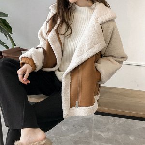 Утепленная куртка/Куртка-дубленка женская