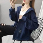 Кардиган женский теплый с капюшоном
