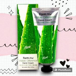 FarmStay Крем для рук Visible Difference Hand Cream Aloe (Алоэ), 100мл