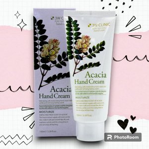 3W CLINIC Крем для рук Moisrurzing Hand Cream [Acacia], 100 мл