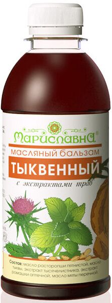 Масляный бальзам «Тыквенный» (оздоравливающий печень)