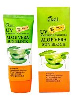 Ekel  Soothing &amp; Moisture Aloe Vera Sun Block Spf 50 Pa+++Солнцезащитный крем с алое