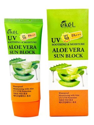 Ekel  Soothing & Moisture Aloe Vera Sun Block Spf 50 Pa+++Солнцезащитный крем с алое