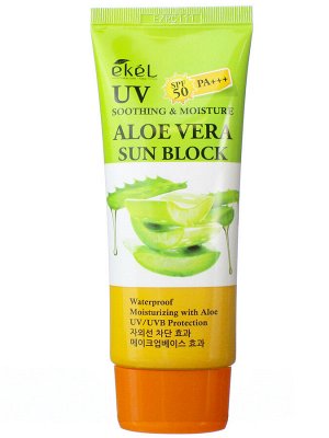 Ekel  Soothing & Moisture Aloe Vera Sun Block Spf 50 Pa+++Солнцезащитный крем с алое