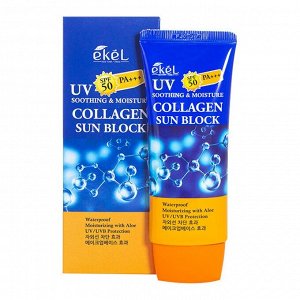 Ekel Soothing & Moisture Collagen Sun Block Spf50 Pa+++Солнцезащитный Крем с коллагеном