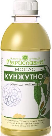 Кунжутное масло 100% натуральное, нерафинированное, пищевое