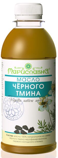 Чёрного тмина (нигеллы) масло 100% натуральное нераф., пищевое