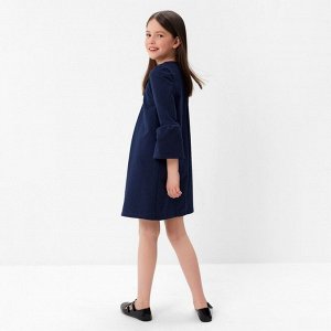 Платье "Школа-2" для девочки, цвет т.синий, рост, (68)