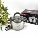 Кастрюля из нержавеющей стали с крышкой FESSLE диаметр 16 см (1,9 л)