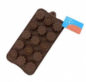 Форма для шоколада, силикон, 21 х 10,3 х 1,5 см, АССОРТИ