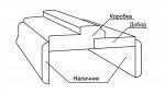 Наличник экошпон элемент 1шт. Бьянко, Капучино, Венге , Нордик