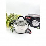 Кастрюля из нержавеющей стали с крышкой FESSLE диаметр 18 см (2.8 л)