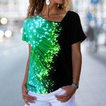 Футболка с ассимитричным вырезом, 3D печать