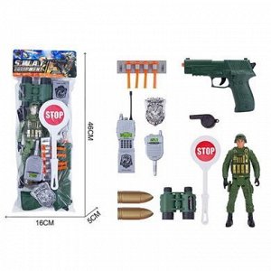 2020-197 набор игровой военного оружия с солдатом, в пакете 40410