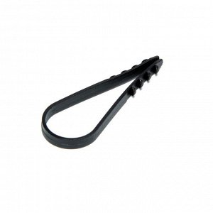 Дюбель-хомут "ТУНДРА", для круглого кабеля, нейлоновый, 19-25 мм, черный, 100 шт