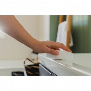 Губка меламиновая для удаления пятен Доляна, 9x6x3 см