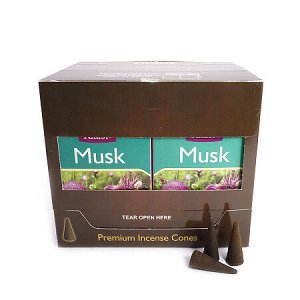 Благовония конусы Sarathi Cones Musk муск уп-12шт