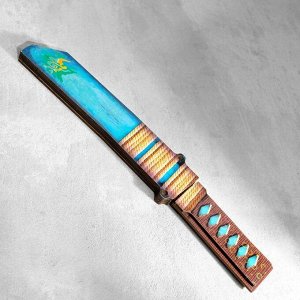 Сувенир деревянный "Нож Танто", в ножнах, алмазный