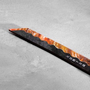 Сувенир деревянный "Нож Танто", в ножнах, оранжевый