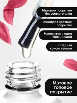 Uno финиш для гель лака  Matte Top Coat  (матовый)15 мл