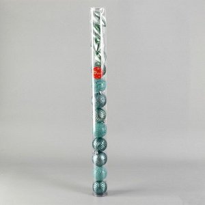 Ёлочные игрушки «Мелодия», пластиковые, набор 13 шт., 6 см, зелёный