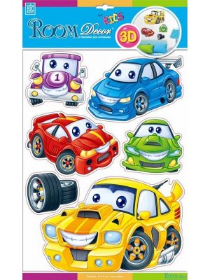 Наклейки для интерьера Home Decor for kids Машинки