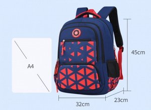 Рюкзак школьный, оксфорд, 5 отделений, 45 х 32 х 23 см