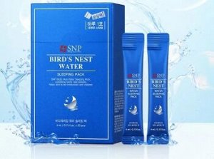 SNP BIRD'S NEST WATER SLEEPING PACK (4ml ) / Ночная маска на основе ласточкиного гнезда