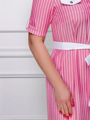 Платье-рубашкаЯрко, модно, запредельно (фламинго)