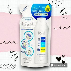 Лосьон "Simple Balance" для кожи лица "3 в 1" (лос+мол+эссен) с гиалур кислотой и SPF5/UV 200 мл