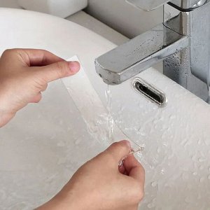 -20% Нано двухсторонний многоразовый скотч, клейкая лента, крепкий, водостойкий, не оставляет следов, без запаха, для монтажа, устранения скользящих поверхностей, фиксации, &quot;Прозрачный&quot; 3 м